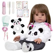 Boneca Baby Alive Princesa Pandinha e Acessórios Completa - Cegonha Reborn Dolls