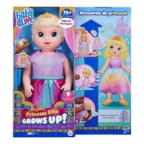 Boneca Baby Alive Princess Ellie Grows Up +75 Sons Loira F5236 - Hasbro