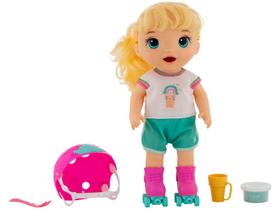 Boneca Baby Alive Roller Skate Bebê Patinadora Morena Hasbro