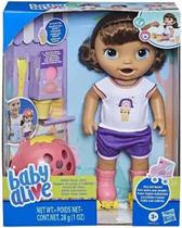 Boneca Baby Alive Roller Skate Bebê Patinadora Morena Hasbro