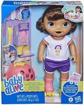 Boneca Baby Alive Roller Skate Bebê Patinadora Morena - Hasbro