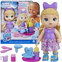 Boneca Baby Alive Salão Beleza C/ Acessórios De Cabelo Loira