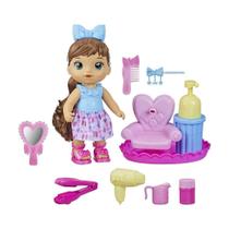 Boneca Baby Alive Sudsy Styling Morena F5113 Hasbro