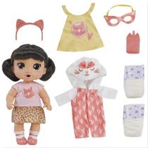 Boneca Baby Alive Super BFF Katie Kat - 28cm - Vestidinho e Acessórios