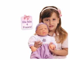 Boneca Baby Aninha Fala 4 Frases - Adijomar Brinquedos