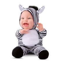 Boneca Baby Babilina Planet Animais Super Macia 34cm Zebra - Bambola