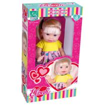 Boneca Baby Bebê Eloah Menina com cabelo loira Super Toys - Supertoys