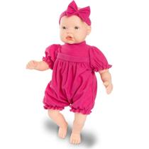 Boneca Baby By - Com Macaquinho Rosa - Roma Jensen