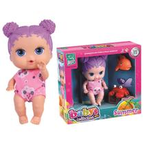 Boneca Baby Collection Alive Summer Praia Verão Supertoys Boneca Baby Collection Alive Summer Praia Verão Supertoys