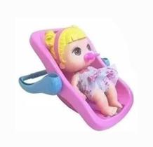 Boneca Baby Collection Mini Com Bebe Conforto Lançamento 340 - Super toys