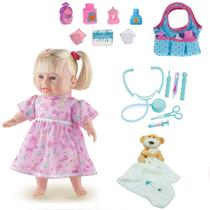 Boneca Baby Consulta Exame Médico + Nana e Bolsa Maternidade