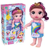 Boneca Baby Dia De Beleza Alive Pinte As Unhas, C/ Tatuagens - Super Toys