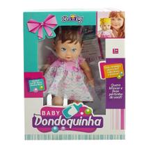 Boneca Baby Dondoquinha Cabelo Marrom Nova Toys
