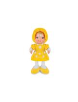 Boneca Baby Fashion Amarela 39 Cm Antialérgica