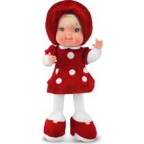 Boneca Baby Fashion De Pelúcia Macia Antialérgico Vermelha