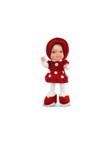 Boneca Baby Fashion Vermelha 39 cm Antialérgica