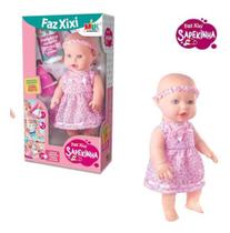 Boneca Baby Faz Xixi De Verdade + Mamadeira + Fralda - Milk