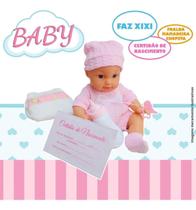 Boneca Baby Faz Xixi e Troca Fralda + Mamadeira e Chupetinha 4166