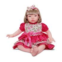 Boneca Baby Kiss Loira Brinquedo Infantil Realista