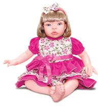 Boneca Baby Kiss Loira Estilo Reborn Menina - Sid Nyl