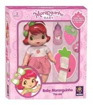 Boneca Baby Moranguinho Faz Xixi com acessórios - Mimo