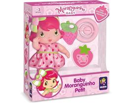 Boneca Baby Moranguinho Pequena com Acessórios - Mimo Toys