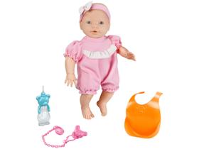 Boneca Baby New Mini Bebê Mania com Babador Boneca Baby New Mini Bebê Mania com Babador