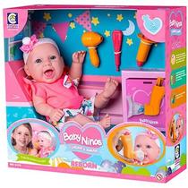 Boneca Baby Ninos Cuidar é Amar - Reborn - c/ Acessórios Boneca Baby Ninos Cuidar é Amar - Reborn - c/ Acessórios