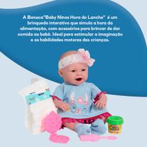 Boneca Baby Ninos Lanchinho Come Faz Caquinha Itens Cotiplás