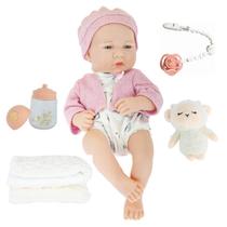 Boneca Baby Real Flofy com Manta e Acessórios DM TOYS Boneca Baby Real Flofy com Manta e Acessórios DM TOYS