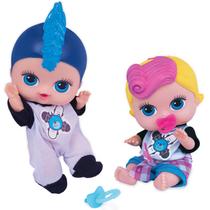 Boneca Baby's Collection Gemeos Menina E Menino Rock Baby 410 - Super Toys