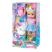 Boneca Baby's Collection Unicórnio - 406 - Super Toys