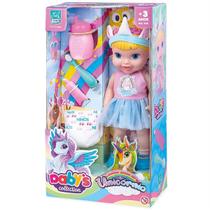 Boneca Baby'S Collection Unicórnio Super Toys