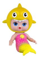 Boneca Baby Shark Little Dolls Alive Tubarãozinho 100% Vinil