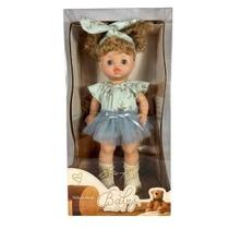 Boneca Baby So Lovely Cabelos Cacheados, Vestido Azul com Tule, 35cm Toys Import