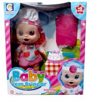 Boneca - Baby Vem Brincar de Confeiteira ROSA COTIPLAS