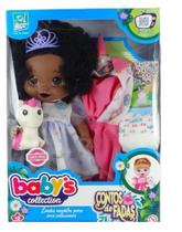 Boneca Babys Collection Contos De Fadas Negra 384 - Super Toys
