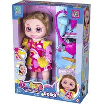 Boneca babys collection dodoi com acessorios de medico super toys