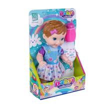 Boneca Babys Collection Faz Xixi Bebe Morena Super Toys 467