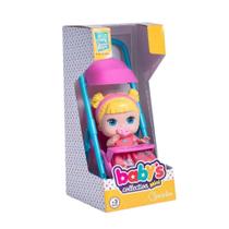 Boneca Babys Collection Mini Carrinho Super Toys - 338 Boneca Babys Collection Mini Carrinho Super Toys - 338