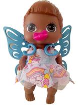 Boneca - Babys Collection Mini Fada Negra - 374 SUPER TOYS Boneca - Babys Collection Mini Fada Negra - 374 SUPER TOYS