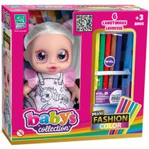 Boneca Babys Collection Mini Fashion Color Boneca Babys Collection Mini Fashion Color