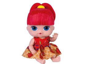 Boneca Babys Collection Mini Sorvetinho Morango 607 Super To