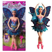 Boneca Bailarina Com Asas Ballet Articulada 30cm - HM TOYS Boneca Bailarina Com Asas Ballet Articulada 30cm - HM TOYS