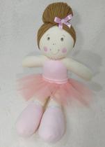 Boneca Bailarina de pelúcia 50cm nicho infantil quarto bebê decoração
