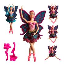 Boneca Bailarina Fada Com Asas Articulada 30cm e acessório Boneca Bailarina Fada Com Asas Articulada 30cm e acessório