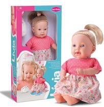 Boneca Bambola Livia Loira C/ Fralda Bebê Faz Xixi Mamadeira Boneca Bambola Livia Loira C/ Fralda Bebê Faz Xixi Mamadeira