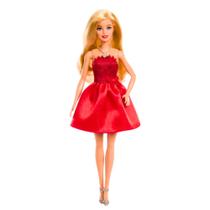 Boneca Barbie 80 Anos Mattel Vestido Vermelho Rubi Boneca Barbie 80 Anos Mattel Vestido Vermelho Rubi