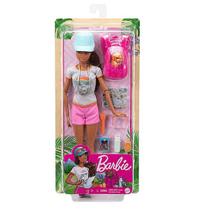 Boneca Barbie Articulada Aventureira Caminhada C/ Pet Mattel