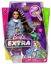 Boneca Barbie Articulada Fashionistas Extra Menina Moderna Morena - Animal Pet Jacaré - Acompanha Acessórios Roupa Fashion - Número 09 - Mattel